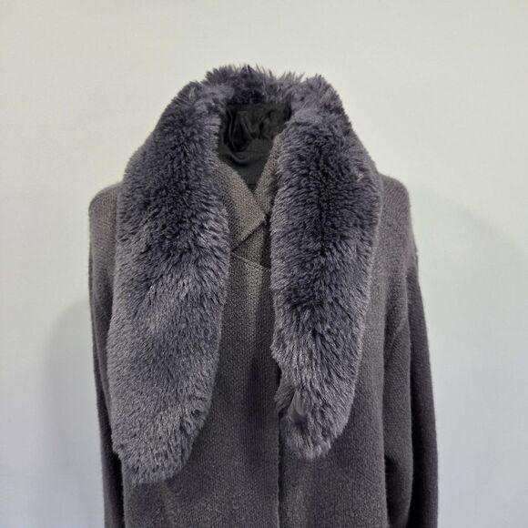 🐢 Indigo Rose Grey Cardigan Island Wrap. Size 2X - Picture 8 of 14